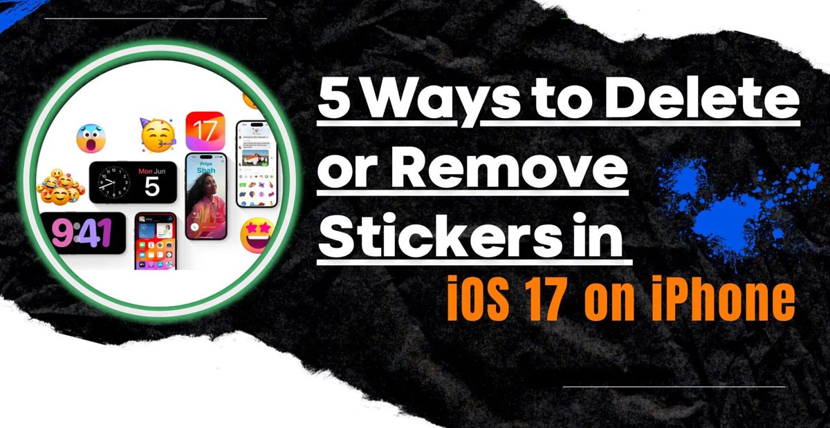 remove stickers on iPhone